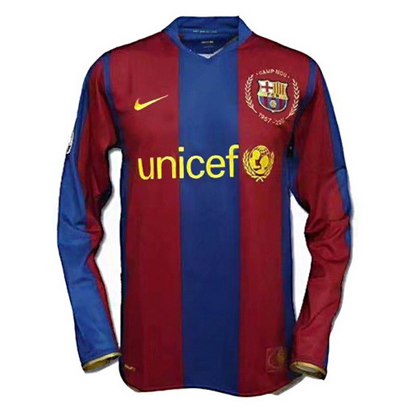 Heim Ml Barcelona Retro 2007 2008 Blau Rote Fussballtrikots Günstig